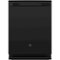 GE - Top Control Built-In Dishwasher with Stainless Steel Tub, 3rd Rack, 46dBA - Black-Front_Standard