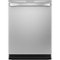 GE Profile - Hidden Control Built-In Dishwasher with Stainless Steel Tub, Fingerprint Resistance, 42 dBA - Stainless Steel-Front_Standard 