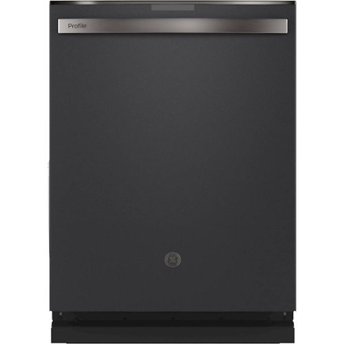 GE Profile - Top Control Built-In Dishwasher with Stainless Steel Tub, 3rd Rack, 45dBA - Black slate