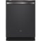 GE Profile - Top Control Built-In Dishwasher with Stainless Steel Tub, 3rd Rack, 45dBA - Black Slate-Front_Standard