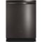 GE - Top Control Built-In Dishwasher with Stainless Steel Tub, 3rd Rack, 46dBA - Black Stainless Steel-Front_Standard