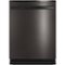 GE Profile - Top Control Built-In Dishwasher with Stainless Steel Tub, 3rd Rack, 45dBA - Black Stainless Steel-Front_Standard