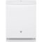 GE - Top Control Built-In Dishwasher with Stainless Steel Tub, 48dBA - White-Front_Standard