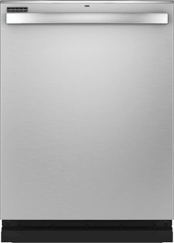 GE - Top Control Built-In Dishwasher with Stainless Steel Tub, 50dBA - Stainless steel