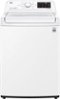 LG - 4.5 Cu. Ft. High-Efficiency Top Load Washer with TurboDrum Technology - White-Front_Standard
