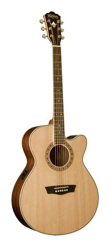  Washburn - Heritage Series 6-String Full-Size Cutaway Acoustic/Electric Guitar - Natural