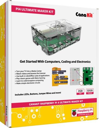 CanaKit - Raspberry Pi 4 2GB Ultimate Maker Kit - Clear