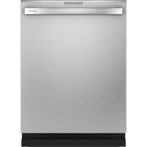 GE Profile - Hidden Control Built-In Dishwasher with Stainless Steel Tub, Fingerprint Resistance, 3rd Rack, 39 dBA - Stainless Steel
