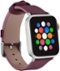 Platinum™ - Soft Leather Watch Strap for Apple Watch™ 38mm and 40mm - Maroon-Angle_Standard
