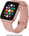 Platinum™ - Leather Band for Apple Watch 42, 44, 45mm (Series 1-8) and Apple Watch Ultra 49mm - Pink-Angle_Standard