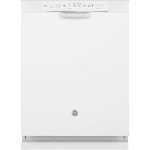 

GE - 24" Front Control Built-In Dishwasher with Stainless Steel Tub, 59 dBA - White