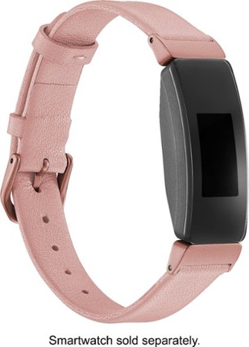 Platinum™ - Leather Band for Fitbit Inspire and Inspire HR - Pink