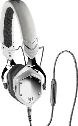 V-MODA - Crossfade M-80 On-Ear Headphones - White/Silver
