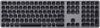 Satechi - ST-AMBKM Full-size Wireless Bluetooth Scissor Keyboard with Numeric Keypad - Compatible with Newer Mac Devices - Space Gray-Front_Standard