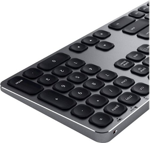 Satechi ST-AMBKM Full-size Wireless Bluetooth Scissor Keyboard with Numeric Keypad - Compatible with Newer Mac Devices - Space Gray GLOBAL SHIPPING