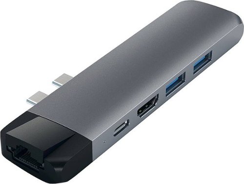 Satechi Type-C Pro Hub Adapter with Ethernet - 4K HDMI, USB-C PD, Gigabit Ethernet, USB 3.0, Micro SD Card Slot - Space Gray WORLDWIDE DELIVERY