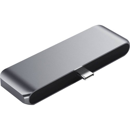 Satechi Type-C Mobile Hub with USB-C PD Charging, 4K HDMI, USB 3.0 & Headphone Jack - 2020/2018 iPad Pro, Microsoft Surface Go - Space Gray GLOBAL SHIPPING