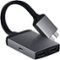 Satechi - Type-C Dual HDMI Adapter 4K 60Hz with USB-C PD Charging - Compatible with 2020 MacBook Pro/Air, 2020 Mac Mini - Space Gray-Front_Standard