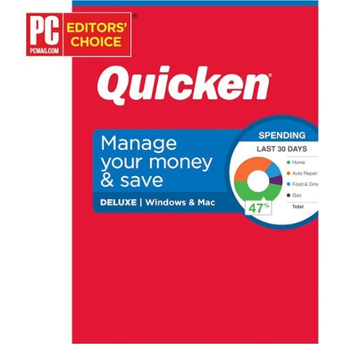 Image of Quicken - Deluxe Personal Finance (1-Year Subscription) - Mac OS, Windows