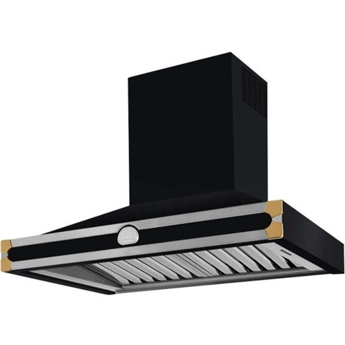 La Cornue - CornuFé 35" Externally Vented Range Hood - Black stainless steel