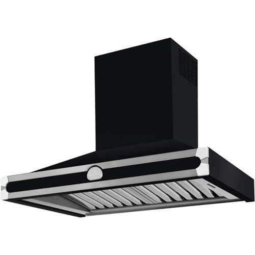 La Cornue - CornuFé 35" Externally Vented Range Hood - Black stainless steel