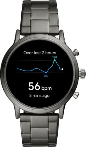Fossil Gen 5 Smartwatch 44mm Stainless Steel - Smoke with Smoke Stainless Steel Band - (2019) GLOBAL SHIPPING