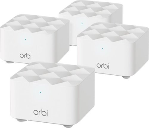 NETGEAR - Orbi AC1200 Dual-Band Mesh Wi-Fi System (4-pack) - White-Front_Standard 