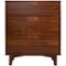 Walker Edison - Mid Century Modern 3-Drawer Wood Dresser - Walnut-Front_Standard