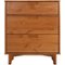 Walker Edison - Mid Century Modern 3-Drawer Wood Dresser - Caramel-Front_Standard