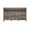Walker Edison - Rustic Industrial Farmhouse TV Stand for Most Flat-Panel TVs Up to 58" - Gray Wash-Front_Standard