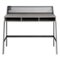 Walker Edison - 42" Modern Industrial Mesh Back Cubby Wood Computer Desk - Slate Grey-Front_Standard