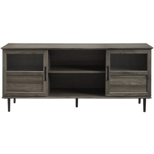 Walker Edison - Transitional TV Stand Cabinet for Most TVs Up to 65