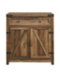 Walker Edison - Farmhouse Barn Door Accent Cabinet - Rustic Oak-Front_Standard