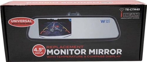 iBEAM 4.5 Replacement Rearview Mirror Monitor - Black HOW TO BUY