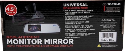 iBEAM 4.5 Replacement Rearview Mirror Monitor - Black WHERE TO BUY