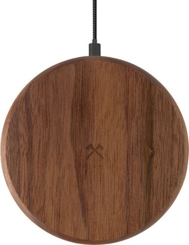 Woodcessories EcoPad 10W Qi Certified Wireless Charging Pad for iPhone/Android - Walnut INTERNATIONAL SHIPPING