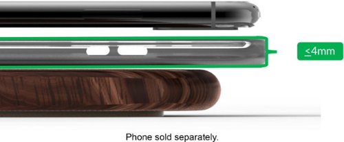 Woodcessories EcoPad 10W Qi Certified Wireless Charging Pad for iPhone/Android - Walnut GLOBAL SHIPPING