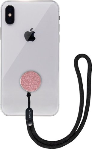NLU - Zigi Band Phone Lanyard - Rose Gold Glitter-Front_Standard 