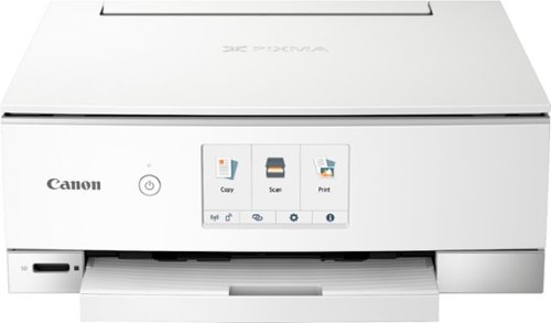 Canon - PIXMA TS8320 Color All-In-One Inkjet Printer - White-Front_Standard 