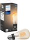 Philips - Hue White Filament ST19 Bluetooth Smart LED Bulb - Amber-Front_Standard 