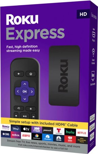 Roku Express (2019) HD Streaming Media Player with High Speed HDMI Cable and Simple Remote - Black SHOP ONLINE
