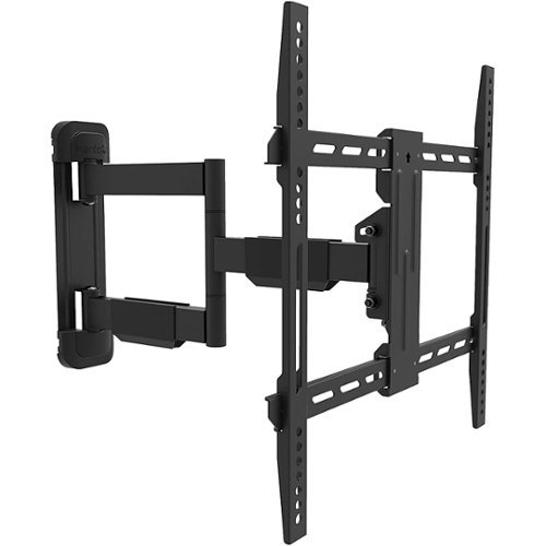 Kanto - Full-Motion TV Wall Mount for Most 34" - 55" TVs - Extends 19.5" - Black