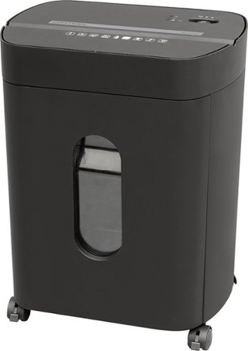 Sentinel - 15-Sheet Crosscut Paper Shredder - Black-Front_Standard 