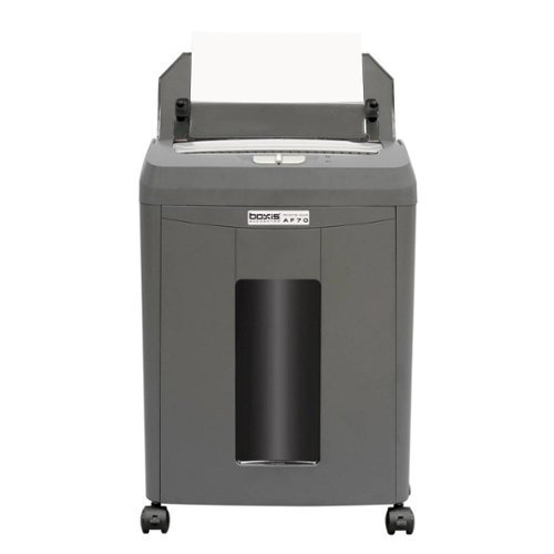 Boxis - AutoShred 70-Sheet Microcut CreditCard/Paper Shredder - Charcoal gray-Front_Standard 