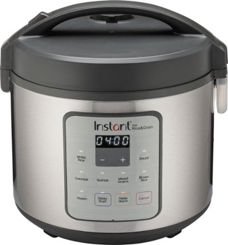 Instant - Zest 20 Cup Rice and Grain Cooker - Stainless Steel/Silver-Angle_Standard 