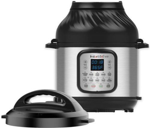 Instant Pot - 8 Quart Duo Crisp 11-in-1 Electric Pressure Cooker with Air Fryer - Stainless Steel/Silver