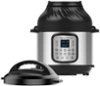 Instant Pot - 8 Quart Duo Crisp 11-in-1 Electric Pressure Cooker with Air Fryer - Stainless Steel/Silver-Angle_Standard