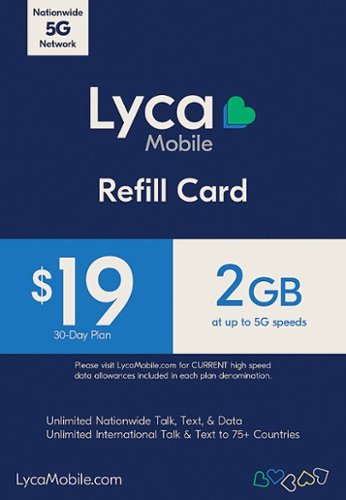 Lycamobile - $19 Prepaid Payment Code [Digital]