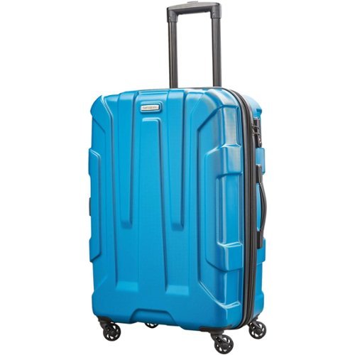 Samsonite - Centric 24" Expandable Spinner Suitcase - Caribbean Blue-Front_Standard 