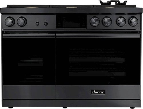 Dacor - Contemporary 6.6 Cu. Ft. Freestanding Double Oven Dual Fuel Four Part Convection Range with RealSteam, LP - Graphite Stainless Steel